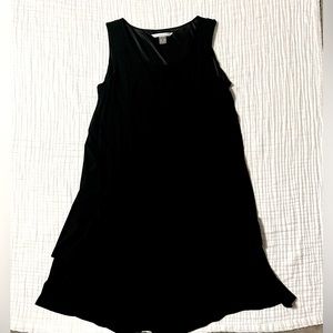 Peter Nygard Black Dress Women's Size 2X Sleeveless Knee Length Stretch